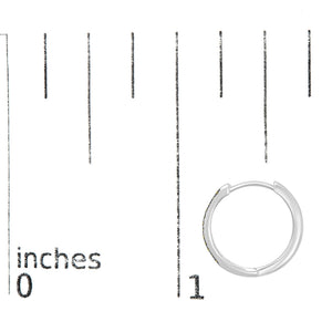 925 Sterling Silver 1/10 Cttw Yellow Diamond Hoop Snap Post Hoop Earrings (Yellow Color, I3 Clarity)