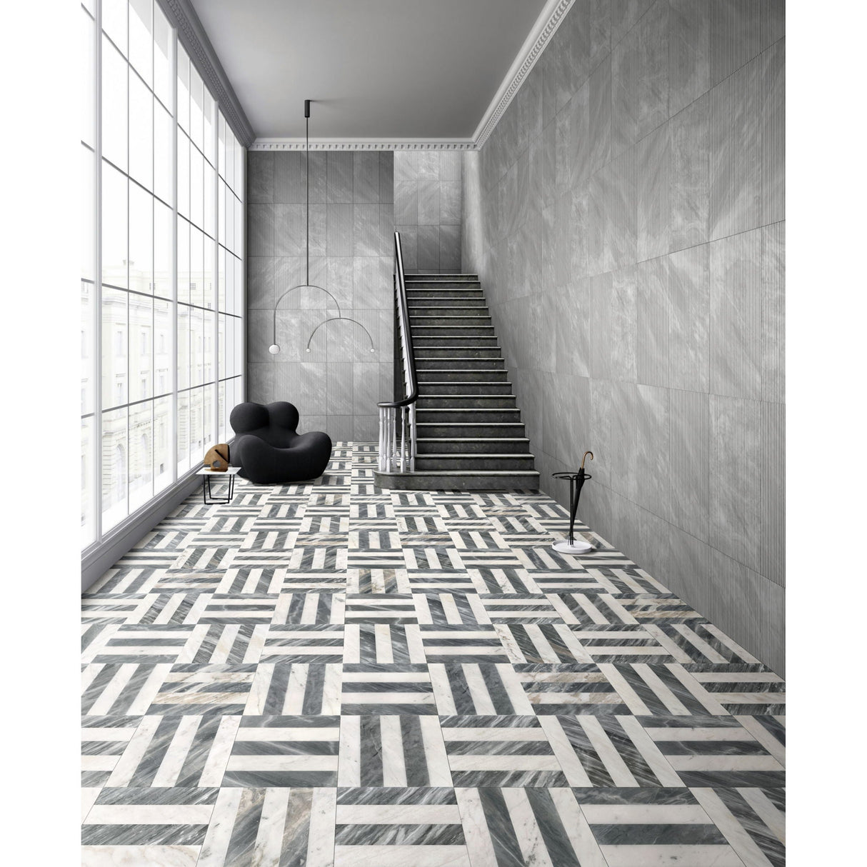 Elegant Waterjet Polished Marble Tile For Floor And Wall