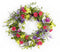 Mixed floral wreath 24"d