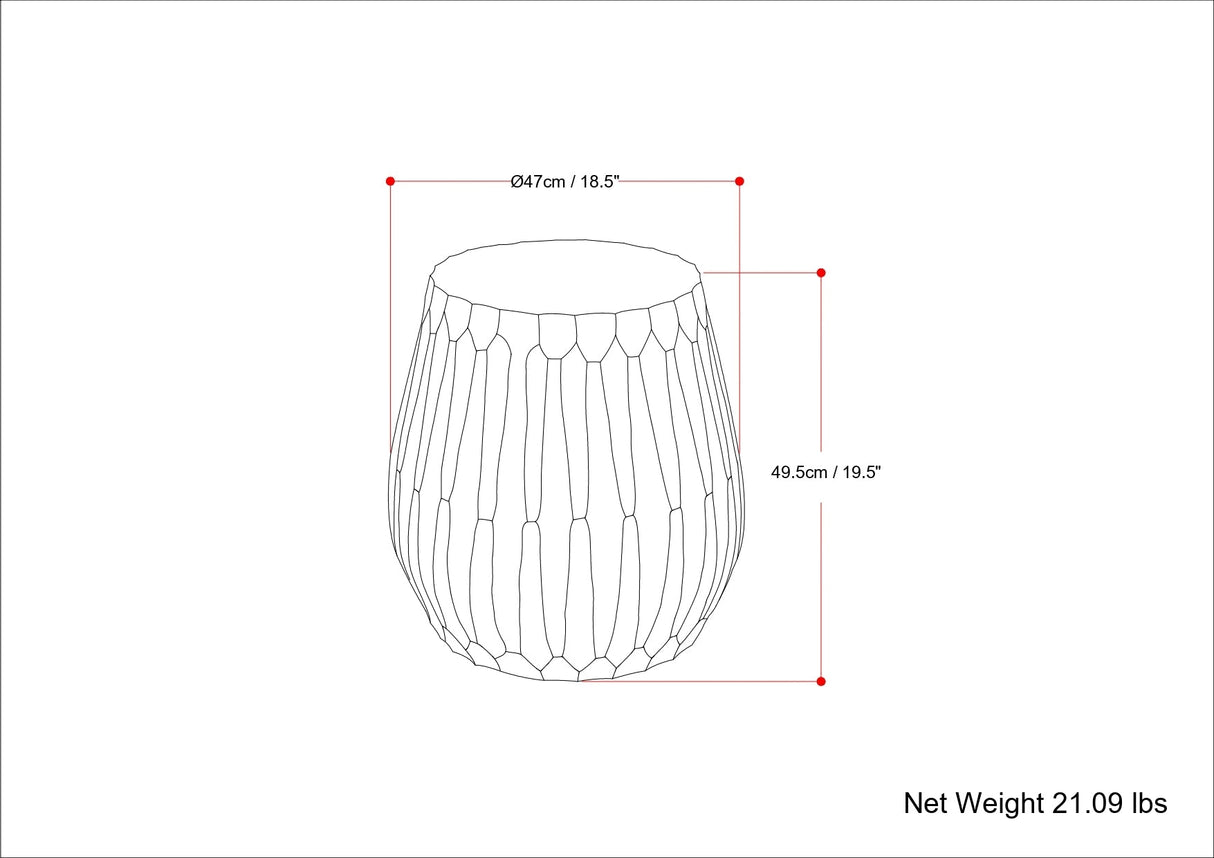 Nellie Cast Aluminum Side Table