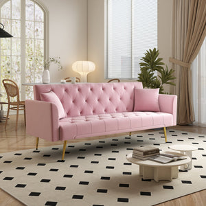 Modern Convertible 72 Inch Foldable Sleeper Sofa