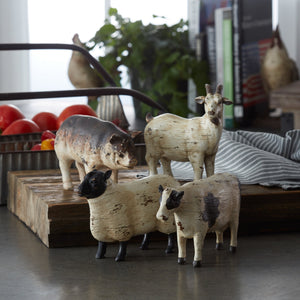 Rustic farm animal figurine (set of 8)