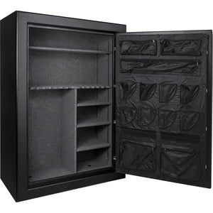 Tall Fireproof Protection Safe Vault with Solid Steel Construction - Black