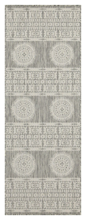 Sunshine - 5'3" X 7'3" Indoor, Outdoor Area Rug Polypropylene - Silver