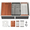 Modern Double Bowl Undermount Kitchen Sink
