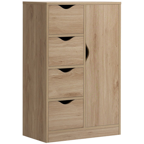 Oak-Wood-Grain-Bathroom-Storage-Cabinet-with-Drawers-and-Shelf-Bathroom-Cabinets