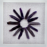 Grace Purple Agate Shadow Boxes Wall Art Set of 2 - Multicolor