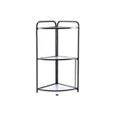 Assembled Black Foldable Corner Shelving Unit - 2 Sizes!