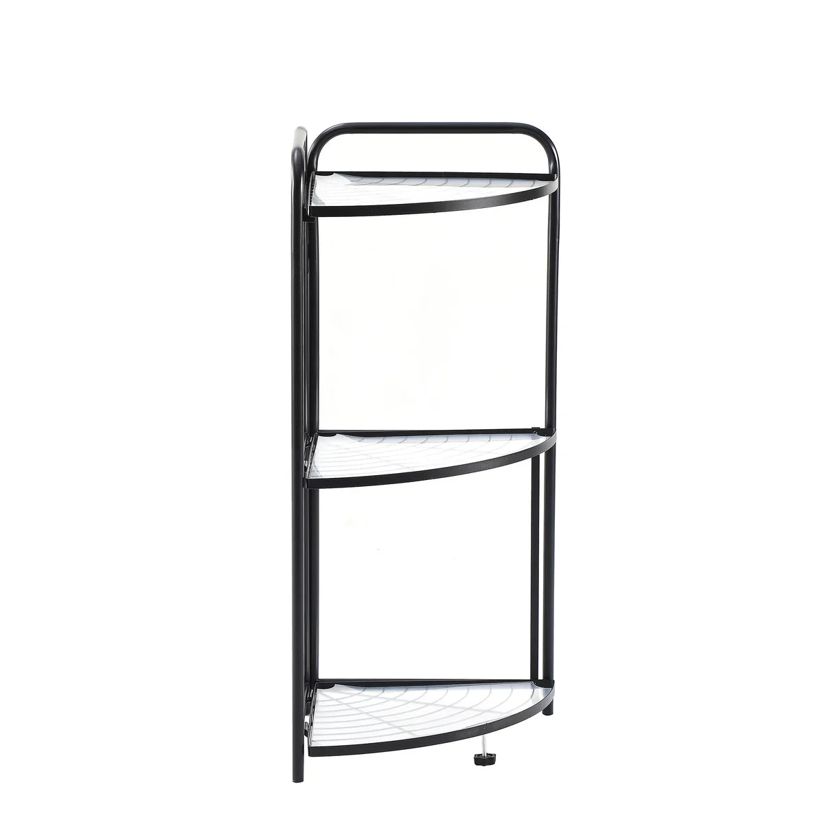 Assembled Black Foldable Corner Shelving Unit - 2 Sizes!