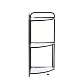 Assembled Black Foldable Corner Shelving Unit - 2 Sizes!