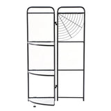 Assembled Black Foldable Corner Shelving Unit - 2 Sizes!