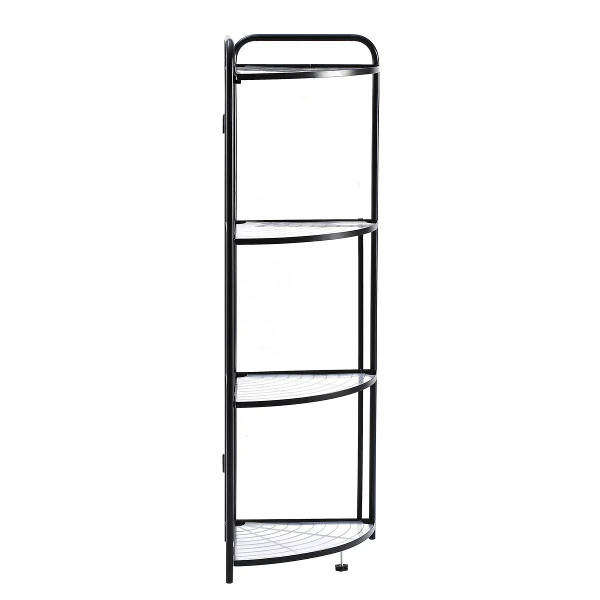 Assembled Black Foldable Corner Shelving Unit - 2 Sizes!