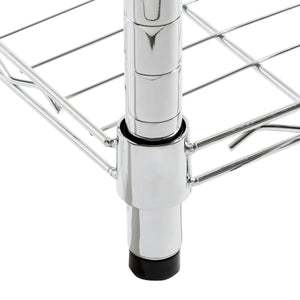 Assembled Foldable Metal Storage Shelving Unit - 3 Sizes & 2 Colors!