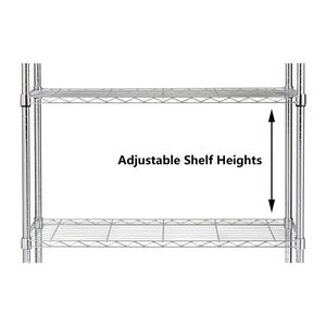 Assembled Foldable Metal Storage Shelving Unit - 3 Sizes & 2 Colors!