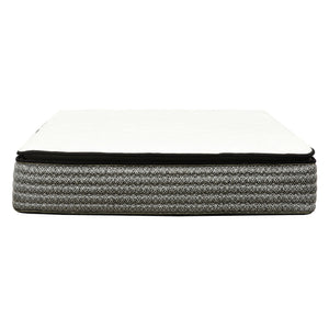 14" Premium Hybrid Mattress In A Box Plush Gel Memory Foam Top With Cooling Technology - Gray / White - Queen