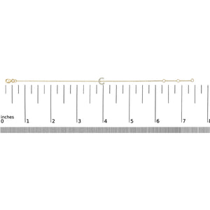 10K Yellow Gold Diamond Accent "A-Z" Initial Charm and Link Bracelet