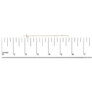 10K Yellow Gold Diamond Accent "A-Z" Initial Charm and Link Bracelet