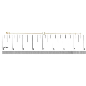 10K Yellow Gold Diamond Accent "A-Z" Initial Charm and Link Bracelet