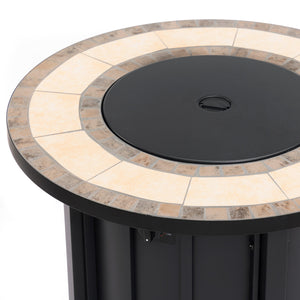 30" Propane Gas Fire Pit Table with Mosaic Ceramic Tabletop
