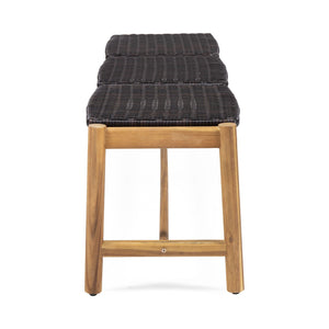 Cambria - Rustic 3 Seater Bench - Teak