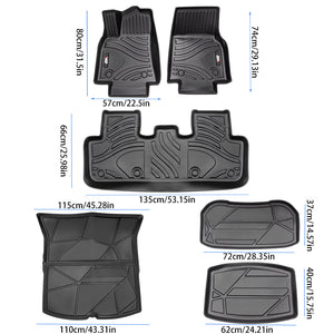 All-Weather TPE Floor Mats for Tesla Model Y 2021-2022