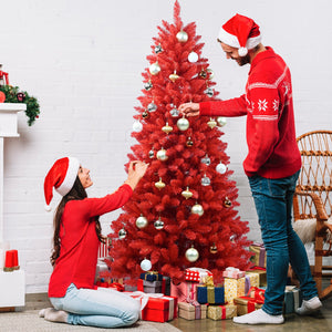 All-Red 4FT Christmas Tree