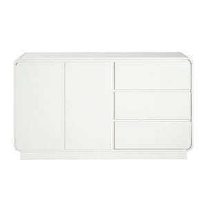 Sideboard, Wide Storage With 2 Doors And 3 Drawers