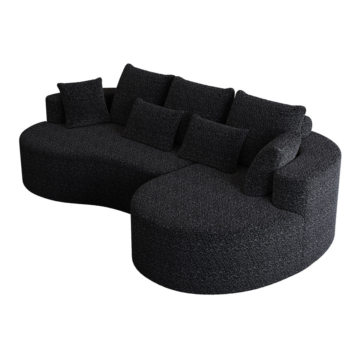 Curved Oversized Sectional Sofa With Extra Deep Seat
