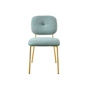 Modern Dining Chairs (Set of 2) Upholstered Accent Chairs With Metal Legs