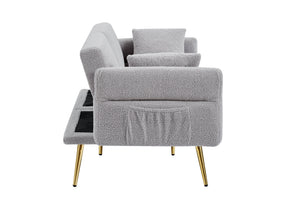 Modern Teddy Upholstered Accent Loveseat Sofa