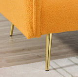 70-Inch Teddy Fleece Sofabed with Adjustable Arms and Backrest