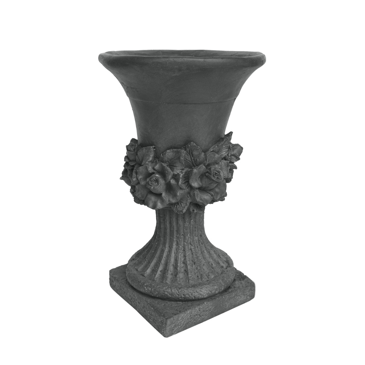 MGO Garden Urn Planter with Weather Resistance - Gray