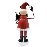 4 Ft Cheerful Santa Claus Holding Tree and Waving