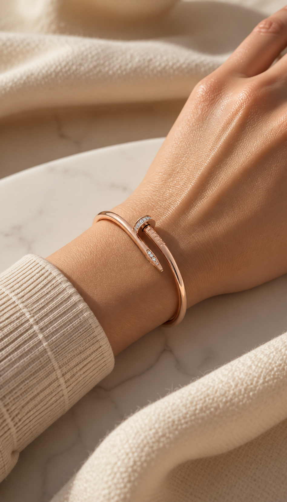 18k Nail Bracelet