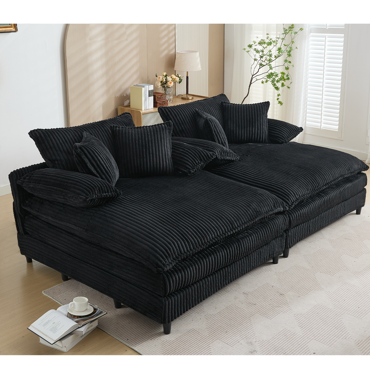 San Jose Four-Position Corduroy Chaise Lounge