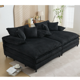 San Jose Four-Position Corduroy Chaise Lounge