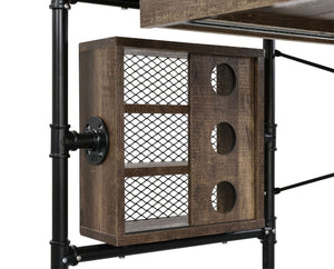 Endang - Writing Desk - Weathered Oak / Black