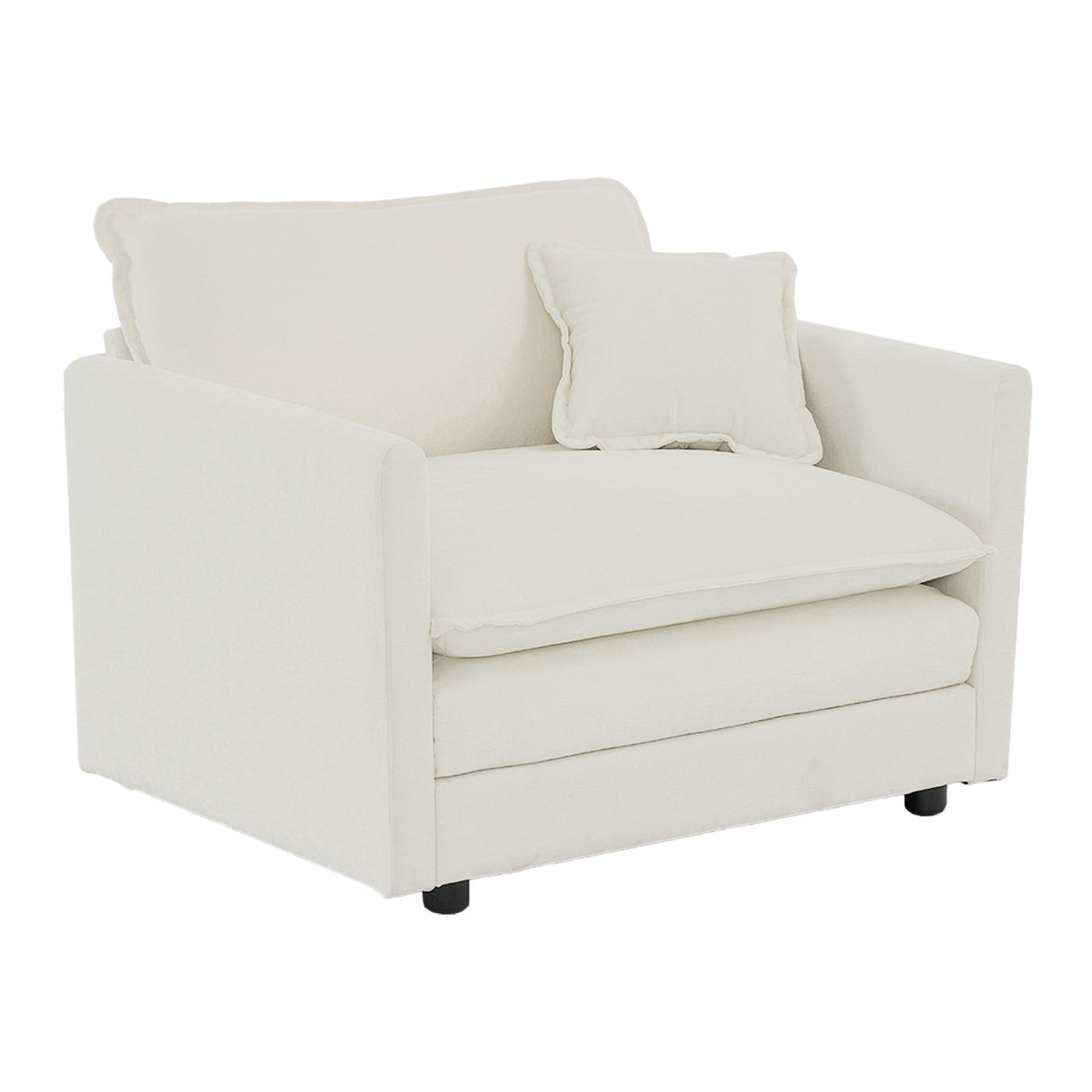Accent Chair Set of 2, High-End Chenille Upholstered Armchairs