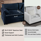 Oversized Deep Seat Sectional Sofa Modern Chenille Cloud Couch Large 3 Seater Modular Sofa with 3 Pillows