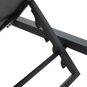 Modern Chaise Lounge With Wate Resistant Fabric Cushions