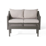 Contemporary ANTIBES Loveseat & Table Set