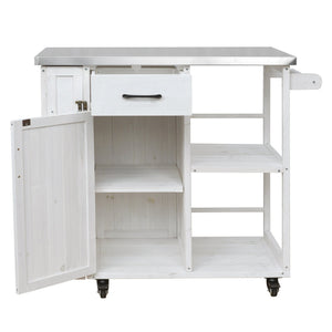 Outdoor Kitchen Island Fir Wood Prep Station