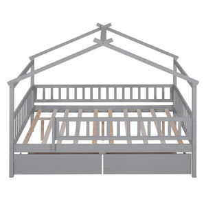 House Bed With 2 Drawers