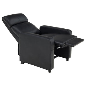 Warren - 3 Seater Home Theater With 2 Wedge Consoles Recliners - Black