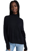 Free People Women's Vancouver Turtleneck, Black, XL