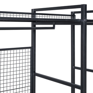 Open Style Wardrobe With Hanging Rails, Shelves And Drawers