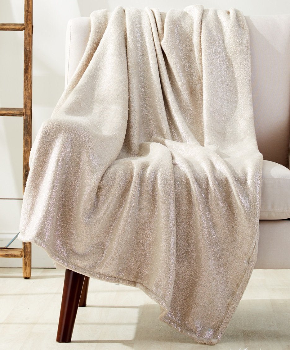 Faith, Hope, Love Home Decor Velvet Touch Metallic Sparkle Microplush Throw Blanket