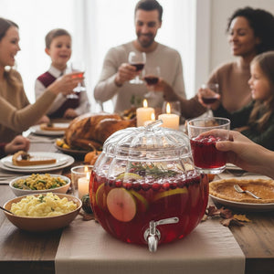 Glass Pumpkin Drink Dispenser 2 Gallon | Fall, Halloween & Thanksgiving Party