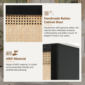 Bathroom Vanity With Soft Closing Mechanism - Black