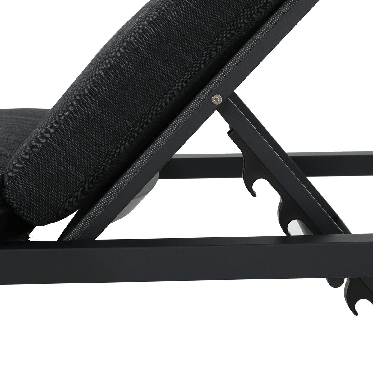 Modern Chaise Lounge With Wate Resistant Fabric Cushions